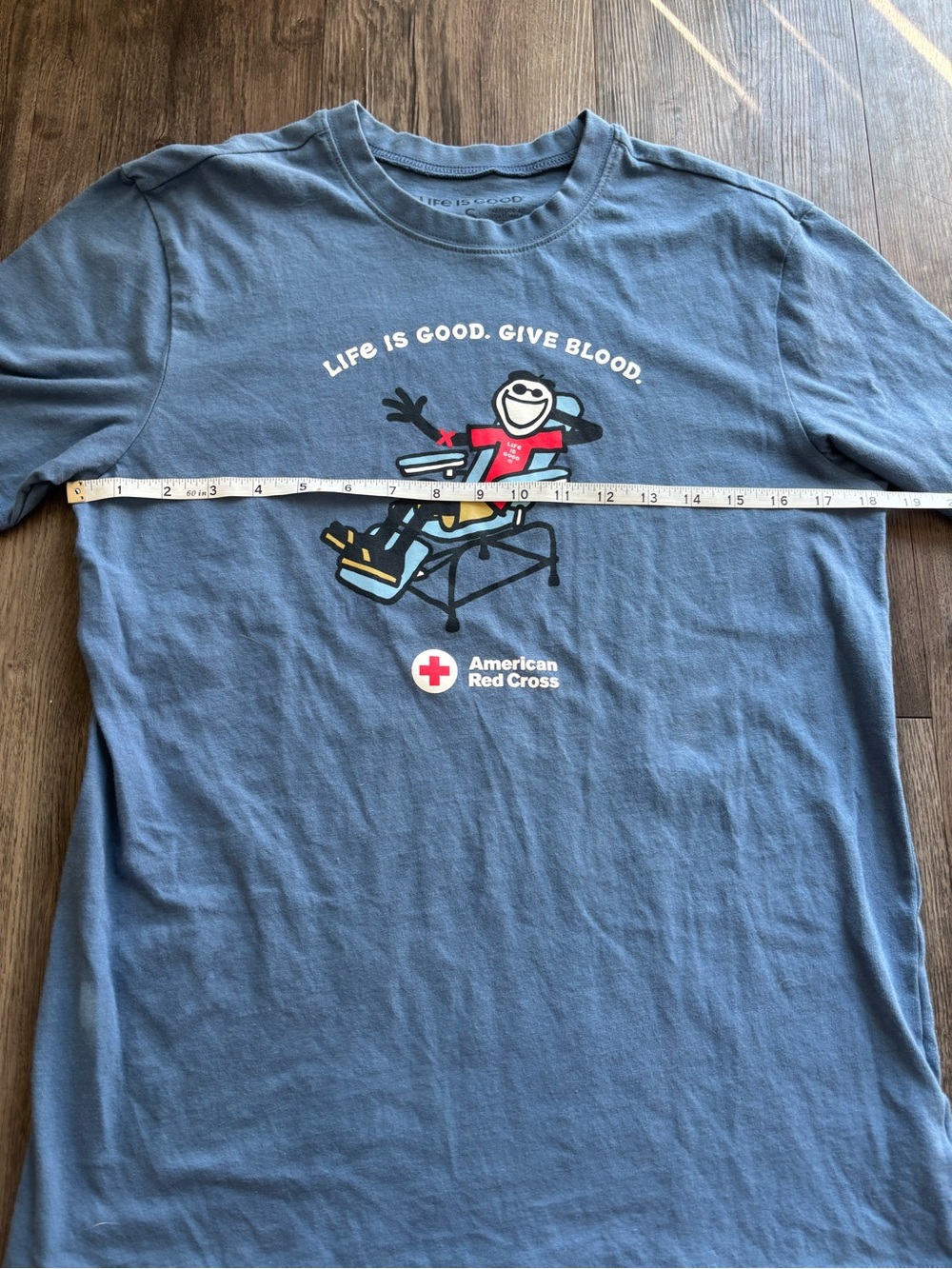 Life is Good American Red Cross Shirt - Picture 4 of 4